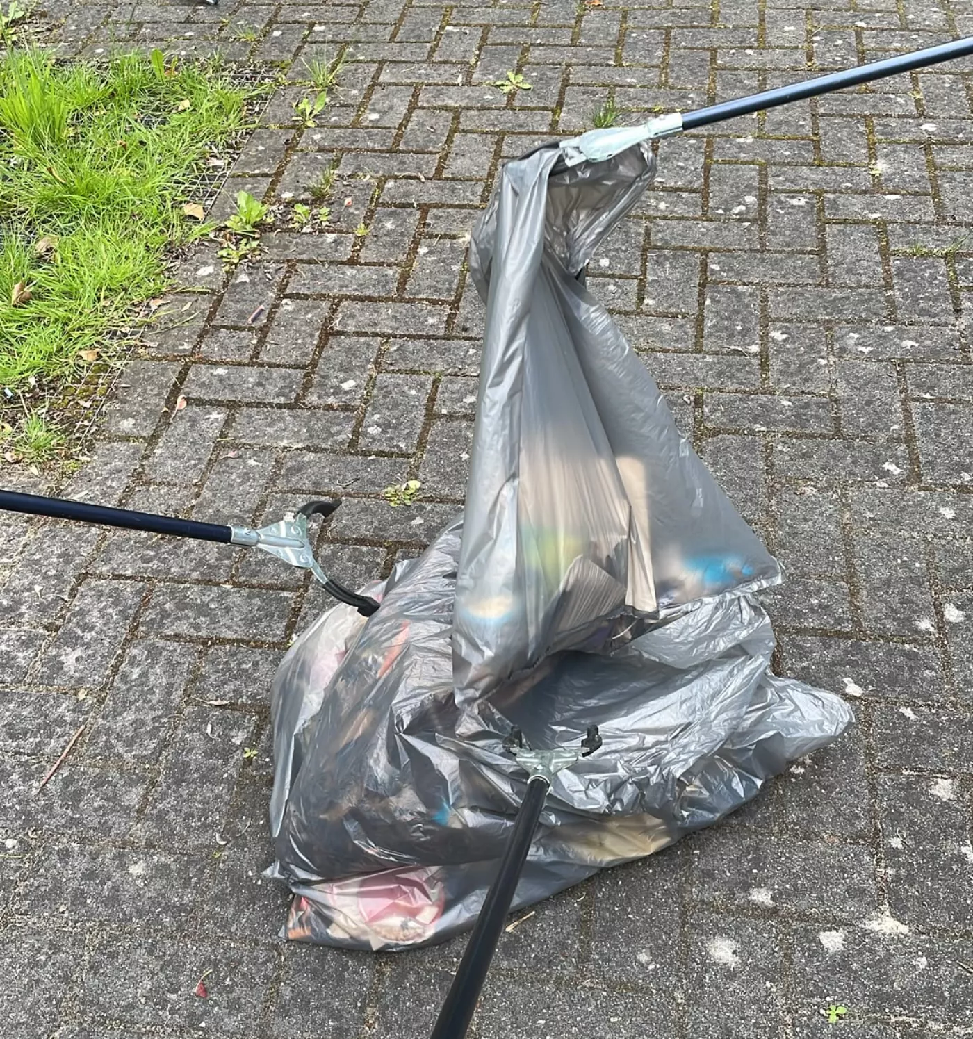 Zakken met afval